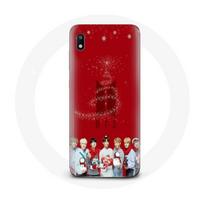 Coque pour Samsung Galaxy A10 BTS Bangtan Garçons Fond Rouge Cadeau de Noël 2023