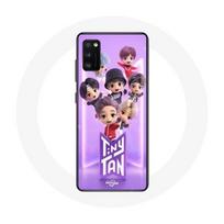 Coque pour Samsung Galaxy A41 BTS TinyTAN Animation Affiche RM Jin Suga J-Hope Jimin Jungkook Et V