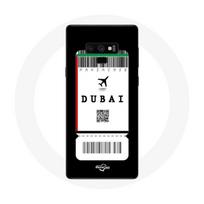 Coque pour Samsung Galaxy Note 9 Billet d'avion Dubai