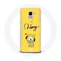 Coque pour Samsung Galaxy A6 2018 BTS Bangtan Garçons BT21 Chimmy Jimin Fond Jaune