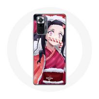 Coque pour Xiaomi Redmi Note 10 Pro Anime Demon Slayer Kamado Nezuko Le jour de Noël 2023