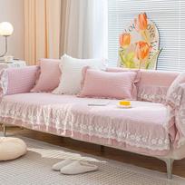 All Seasons Universal Japanese Style Linen Woven Simple Sofa Cover Non-Slip Cushion Cover Cloth Towel Cotton Linen Sofa Cushion 70x70cm beige