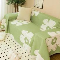 Four Seasons Universal Sofa Cover Minimalist Ins Style Small Fresh Sofa Cushion Cover Cloth Blanket Full Coverage Sofa Towel 90x180cm gray