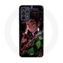 Coque Maniacase pour Samsung Galaxy A32 5g Demon Slayer Tanjiro Kamado énervé manga anime