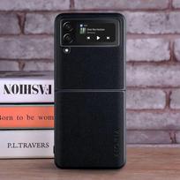 Case for Samsung Galaxy Z Flip 4 3 5G Flip3 Flip4 coque Luxury textile Leather cover funda for samsung galaxy z flip 4 case capa Z Flip 3 juoda