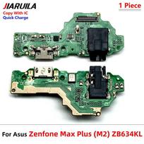USB Charge Port Jack Dock Connector Charging Board Flex Cable For Asus Zenfone Max Plus (M2) ZB634KL A001D USB Charging Board Copy With IC