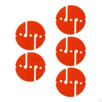 5PcsLine Round Marker for Underwater Scuba Diving Wreck Dive oranžinė