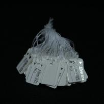 500 vnt. tuščių baltų dovanų etikečių Kalėdų eglutei, vakarėliui M 500pcs gray