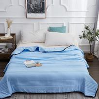 Vienspalvė vasarinė antklodė Vandeniu skalbta medvilnė oro kondicionierius vėsi antklodė storinanti antklodė mašina plaunama lovos antklodės Quilt 100x150cm white