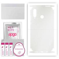 apgo Apsauginis lipdukas nugarėlei+šonams, suderinamas su Huawei P30 lite New Edition, Pilnai apgaubianti plėvelė, Folija, Vinilas - Raštuotas Matinis Skaidrus