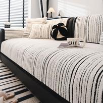 French Cream Style Sofa Cushion Four Seasons Universal High-Grade Light Luxury Sofa Cover Non-Slip Cover Cloth Cushion 70*70cm gray