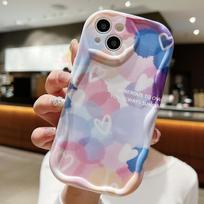 Cute Silicone Case for Xiaomi Redmi Note 13 12 11 Samsung A54 A24 A14 Oppo A78 A58 A38 Infinix Note 30 Pro Funda Happy Heart Cover Soft TPU Bumper Infinix Hot 10 Play gray