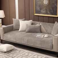 Kristalinio aksomo sofos užvalkalas Šunų vaikų kilimėlis Armchair Baldų apsauga Neslystantis Modernus sofos užvalkalas Svetainės užvalkalai 70x70cm 1pcs gray
