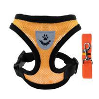 New Pet Walking Dog Walking Cat Chest Strap Outdoor Traction Rope Collar Clothes Explosion Proof Punch XL žalia