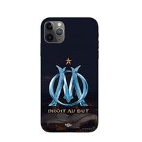 Phone Case - Maniacase - Iphone 11 Pro Max - OM logo blue and gold - Silicone - Flexible juoda