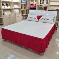 High Quality Plain Elastic Bed Apron Fashionable Simple Pleated Dustproof Bed Skirt (pillowcase Not Included) 100x200
