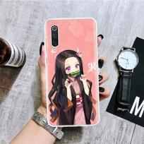 Demon Slayer Kamado Nezuko Phone Case For Xiaomi Redmi Note 10 9 8 11 Pro 11T 11S 10S 9S 9A 9C 9T 8T 8A 7 7A 5 Art Pattern Cover Redmi Note 10(10S) pink