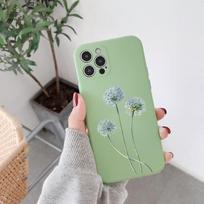 Dandelion telefono dėklas, skirtas iPhone 14 11 12 13 Pro Max X XR XSMax 6 6S 7 8 Plus SE 2022 Minkštas kvadratinis spalvotas telefono dangtelis iPhone SE 2020-2022 red