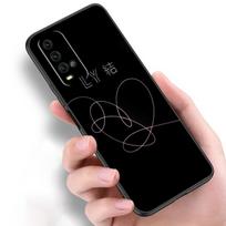 Mylėk save Gėlė Silikoninis telefono dėklas Xiaomi Redmi Note 10 10T 10S 9S 8T 9 8 7 Pro Max 8A 9A 9C 9T Juodas Minkštas Dangtelis Coque Redmi Note 10Pro Max gray