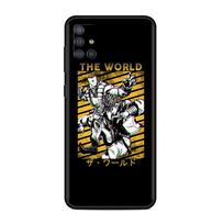Jojo Bizzare Adventure Phone Case For Samsung Galaxy A51 A12 A21s A71 A31 A52 A32 A02s A72 5G A11 A03s A41 4G TPU Cover Capas Samsung A03s black