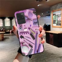 Kosmetinis makiažas skaidrus telefono dėklas, skirtas Samsung S20 lite S21 S10 S9 plus, skirtas Redmi Note8 9pro, skirtas Huawei Y6 dangteliui Y7 prime 2019 gray