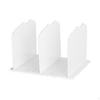 Shelf Divider Closet Dividers Partition for Bedrooms, Craft Rooms Organizer 3 rows and white