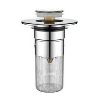 Pop-Up Bathroom Sink Stopper with Anti-Clogging Basket Universal Drain Strainer for 1.1-1.45 in U.S. Standard Drain Holes Easy Install Leaking sidabras