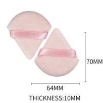 Triangle Powder Puff Minkšta makiažo kempinė veido makiažui Eyes kontūruojantys šešėliai Kosmetinis plaunamas Mini Velvet Foundation Puff red