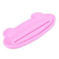 HOT Bathroom Home Tube Rolling Laikiklis Suspaudėjas Easy Cartoon dantų pastos dozatorius rožinė