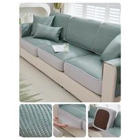 Apsauga nuo uodų Sofa Vasara Vasara Neslystantis Vėsus Padėklas Paprastas Modernus Natūralios Medienos Odinis Pagalvėlė 60*60cm gray