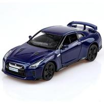 1/36 mastelio R35 lieto metalo modeliniai automobiliai, atgal traukiami GTR R35 žaisliniai automobiliai, automobilių dovanos berniukams, mergaitėms 1/36-Size:12.3*5*3.8cm mėlyna