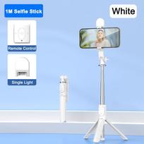 Bee Wireless Selfie Stick Tripod Stand with Light Bluetooth Remote Extendable for iPhone Mobile Phone Tiktok Live Streaming