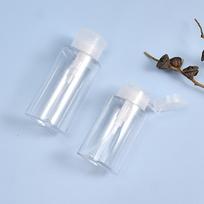 100/150/180/ML Nagų lako pildomos spaudžiamos pompos tušti buteliukai skaidrūs švarūs spaudžiami valiklio buteliukai skysčio indas makiažo įrankis 100ml gray