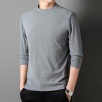 Double-sided German Velvet Bottoming Shirt for Men, Autumn and Winter Half Turtleneck Top for Men, Slim Fit and Versatile Long-sleeved Top T-shirt M