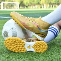 Football Shoes Men's High -top Socks and Mouth Football Shoes TF Broken Nail Youth Sports Shoes Student Sports Training Shoes Boys Shoes 35 auksas