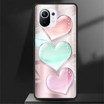 Meilės lankelis Stiklinis dėklas Xiaomi Poco X3 NFC 11 Lite 11T F3 M3, skirtas Redmi Note 11 10 9 8 Pro 10S 9S 9A 9C telefono dangtelis Xiaomi Poco X3 NFC gray