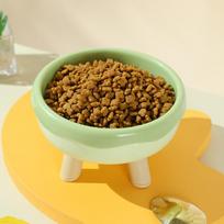 Pet Dog Cat Bowl with Raised Stand Pet Food Cat feeder Protect Cervical Vertebra cat food bowl for dogs Pet Products