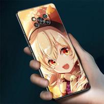 Case For Xiaomi Mi Poco X3 NFC X4 Pro F3 M3 C40 F4 GT M5 M4 F1 11 Lite 11T 10T 9T Silicone Phone Cover Genshin Impact Girl Funda Mi Poco X4 GT brown