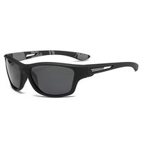 Sports Sunglasses Unisex Outdoor Windproof Polarized Colorful Film Cycling Glasses Vintage Driving Shades UV400 black