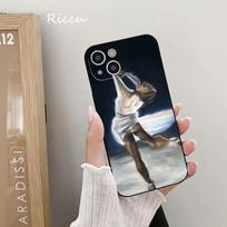 FOR IPhone 14 Love Art Ballet Gymnastics Oil Painting Soft Case for Iphone 14 11 12Pro 8 7 Plus X 13Pro MAX SE2020 XR XS Covers iphone 12