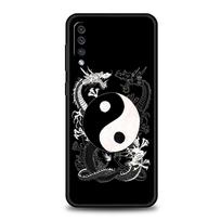Drakono dizaino telefono dėklas, skirtas Samsung Galaxy A54 A52 A14 A50 A70 A10 A30 A40 A20S A20E A02S A12 A22 A34 A42 A32 5G A04s Dangtelis Samsung A04S black