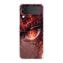 Phone Case For Samsung Galaxy Z Flip 3 4 5 Transparent fold High Hard PC Shell For Galaxy Z Flip 3 5 Cover Cartoon Cute eyes art Galaxy Z Flip 5