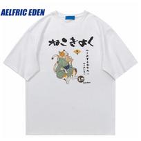 Aelfric Eden Vyriški marškinėliai Streetwear Animaciniai marškinėliai Japoniški Harajuku Juokingi Fisher Cat marškinėliai medvilniniai vasaros hiphopo marškinėliai marškinėliai S