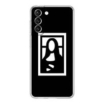 Art Aesthetic David Mona Lisa telefono dėklas, skirtas Samsung Galaxy S24 S23 S22 S20 Ultra S21 FE 5G S10 S9 Plus S10E S8 minkštas skaidrus dangtelis S22 Plus 5G white