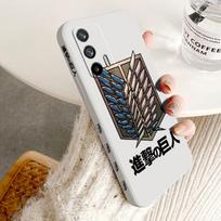 Attack On Titan LOGO For OPPO Reno 9 8 7 6 5 4 Z SE Pro Plus Lite Lite Liquid Left Rope Silicone Soft Phone Case Reno 2