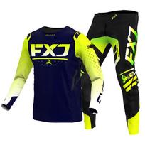 Motocross Jersey & Pant Kits lenktynių kostiumas Racer Gear Set Off-road MX Enduro MOTO Vyriški rinkiniai Moterų kalnų kalnų motociklų kombinacija XL-36 yellow