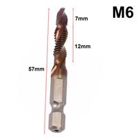 Srieginis grąžtas 1/4 šešiakampio koto sudėtinis čiaupas M3-M10