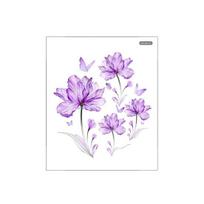 Toilet Sticker Vibrant Color Flower Sticker Long-lasting Waterproof PVC Wall Decals for