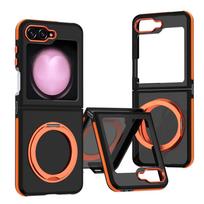 360° Rotatable Ring Holder Phone Case Phone Case for Samsung Galaxy Z Flip 6 Flip6 5G Shockproof Hard Shell Cover For Galaxy Z Flip6 pilka