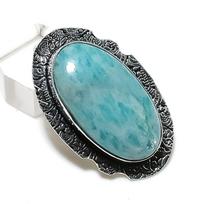 Amazonite Gemstone Handmade 925 Sterling Silver Jewelry Gift Pendant 1.85  D1M74